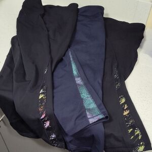 Kirkland Signature Black and Navy Set Of 3 Leggings